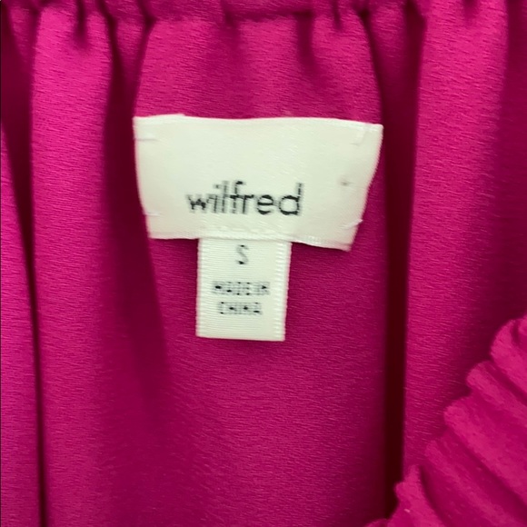 Wilfred off the shoulder ruffled pink dress - Picture 2 of 3